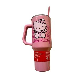Hello kitty Sanrio stainless steel tumbler with handle NWT